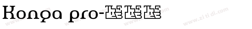 Konga pro字体转换